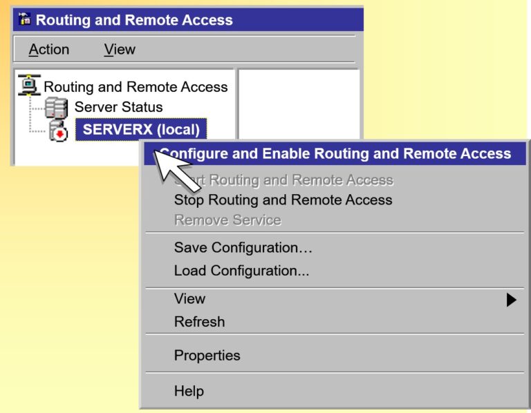 Configuring an Internet Connection Server