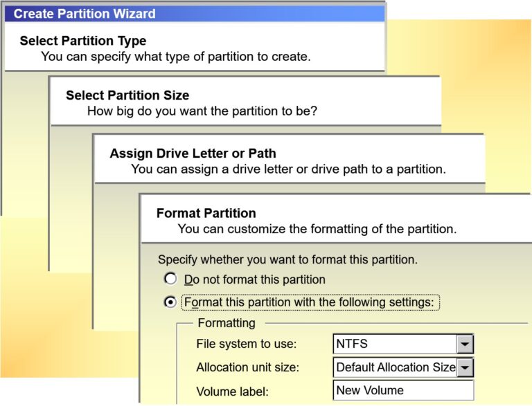 Creating Partitions