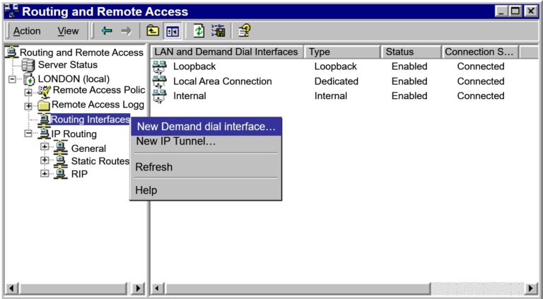 Creating a Demand-Dial Interface