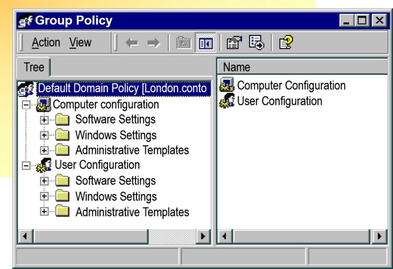 Examining the Group Policy Interface